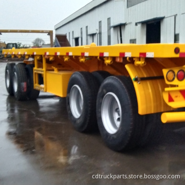 New 20ft 40ft Container 4 Axle Flatbed Trailer Full Trailer For Sale